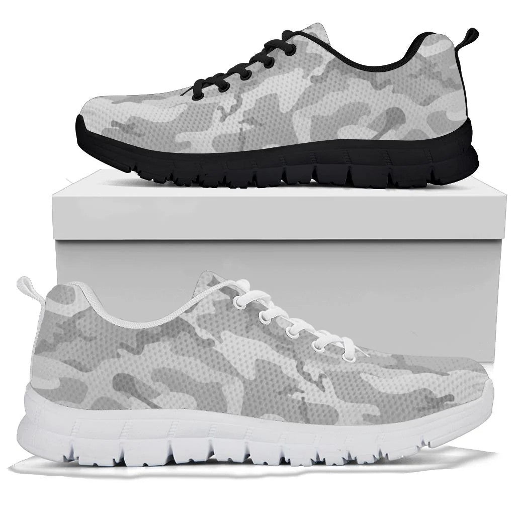 Light Gray Camouflage Sneakers