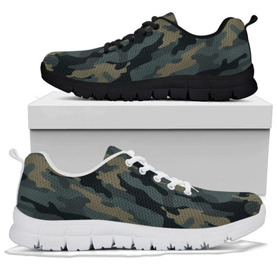 Dark Woodland Camouflage Sneakers