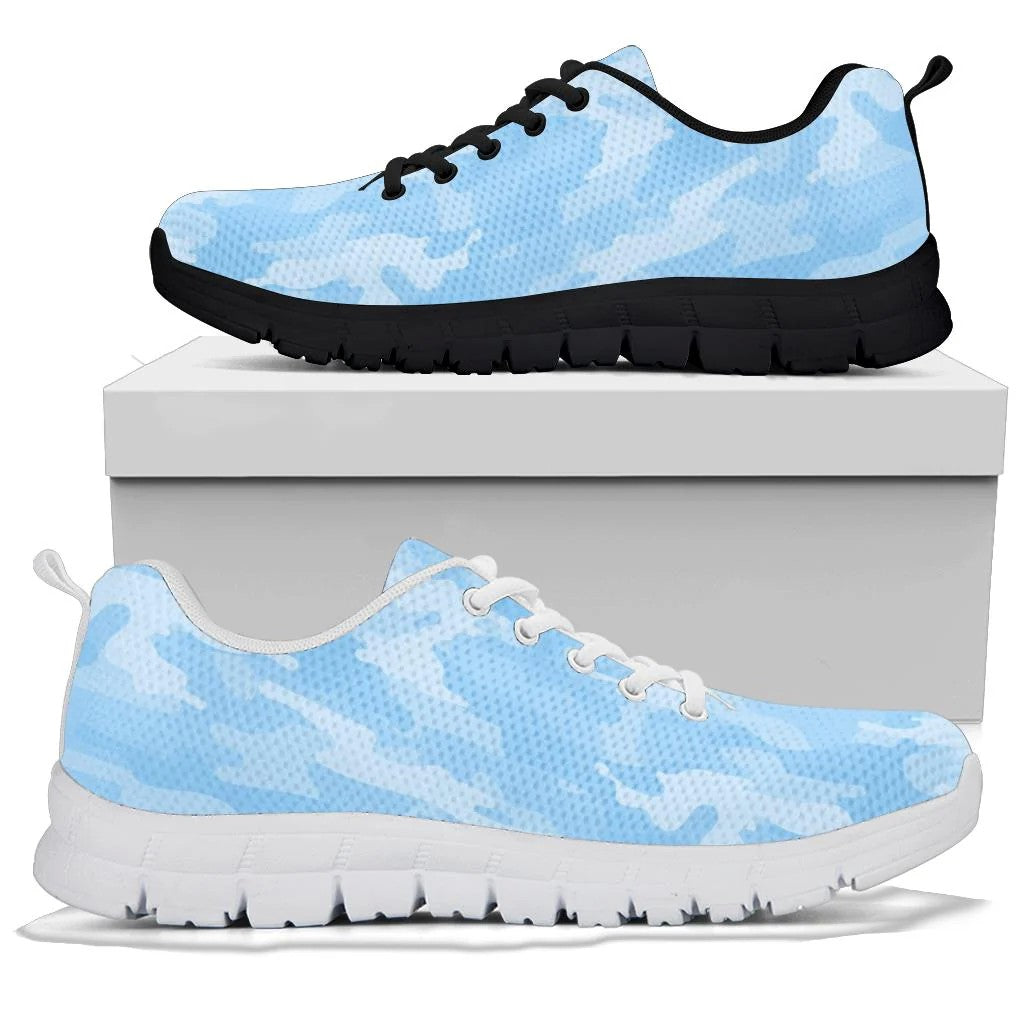Light Blue Camouflage Sneakers
