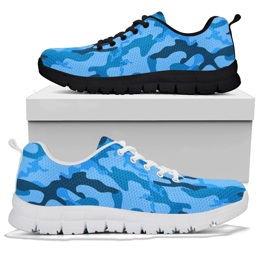 Light Blue Camouflage Sneakers