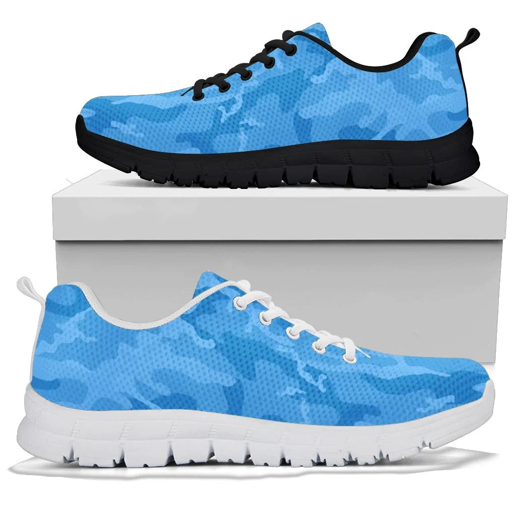 Light Blue Camouflage Sneakers