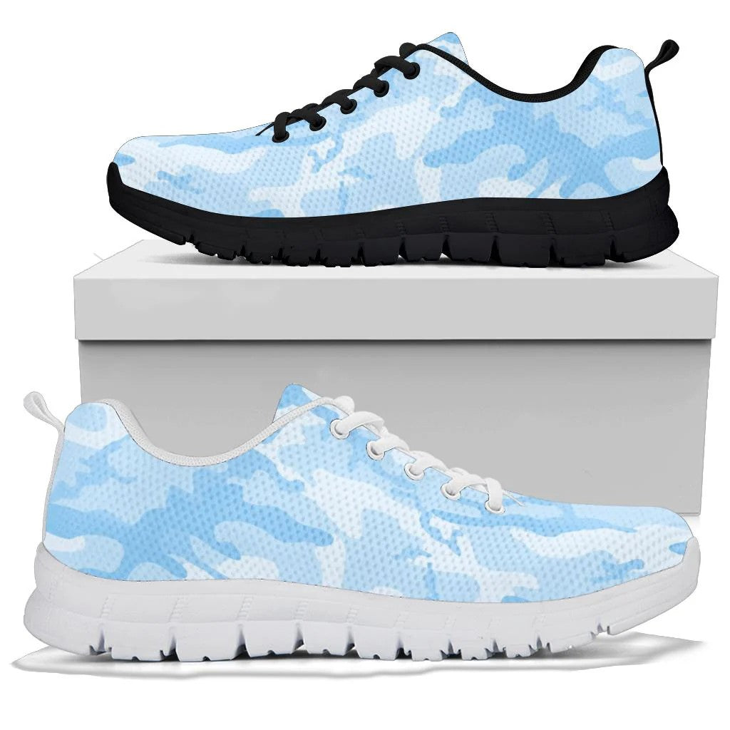 Light Blue Camouflage Sneakers