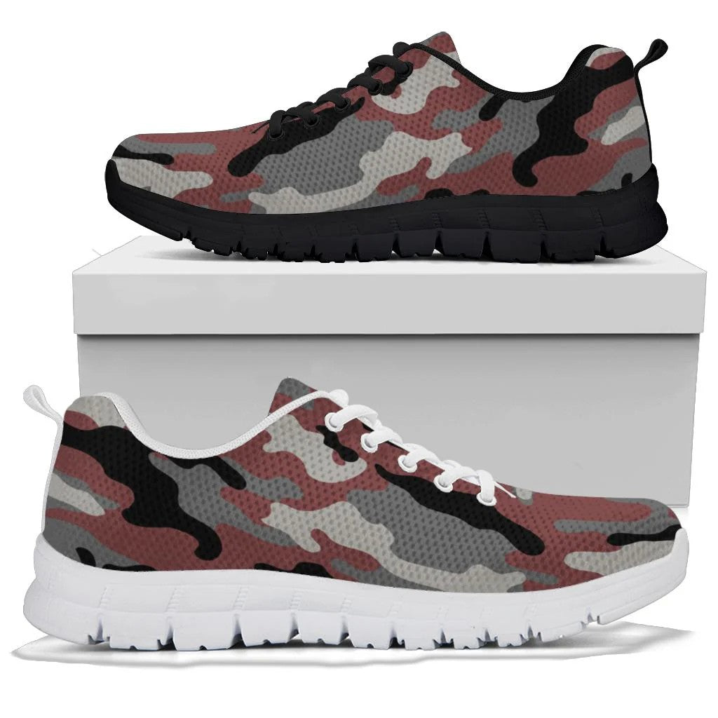 Red Camouflage Sneakers