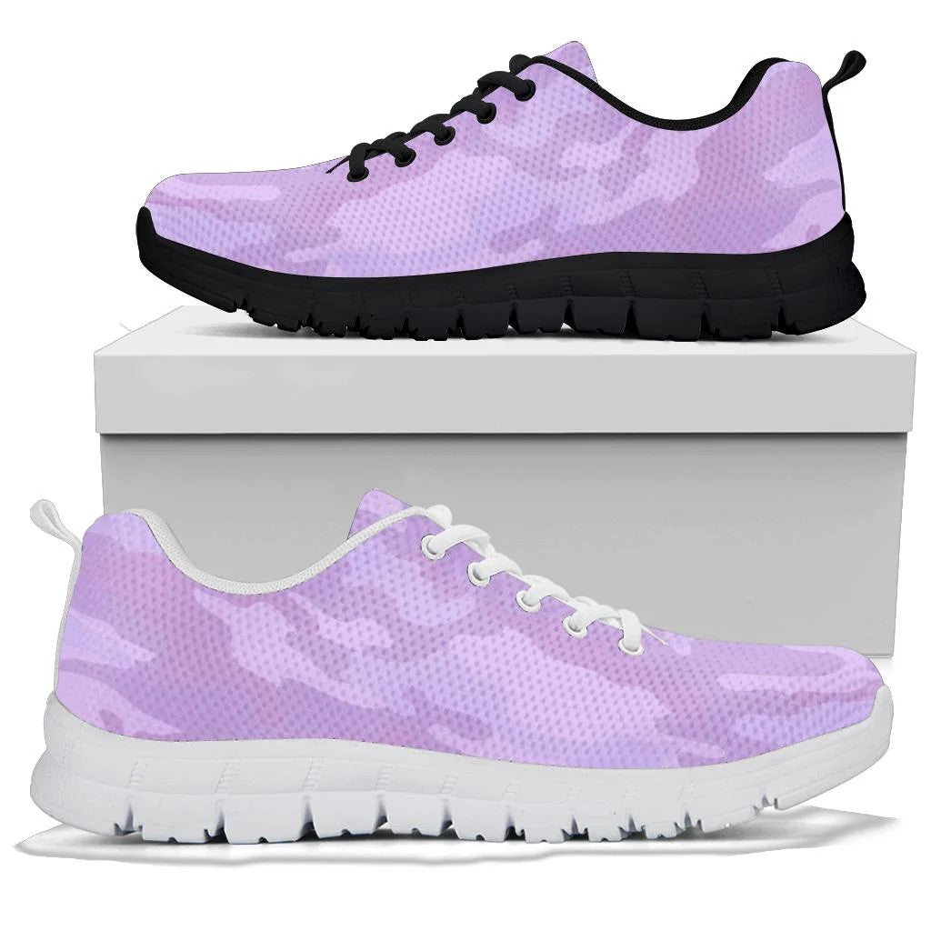 Light Purple Camouflage Sneakers