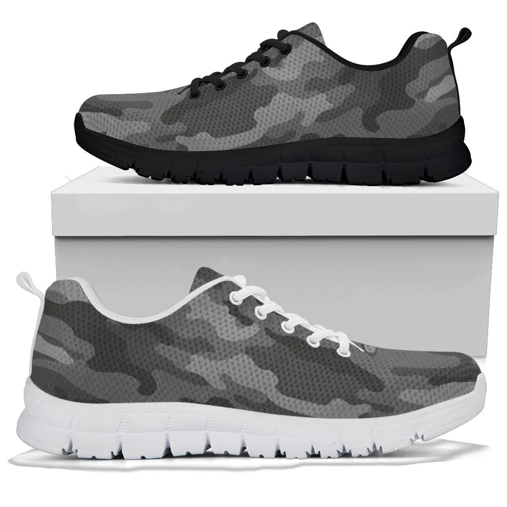 Gray Camouflage Sneakers