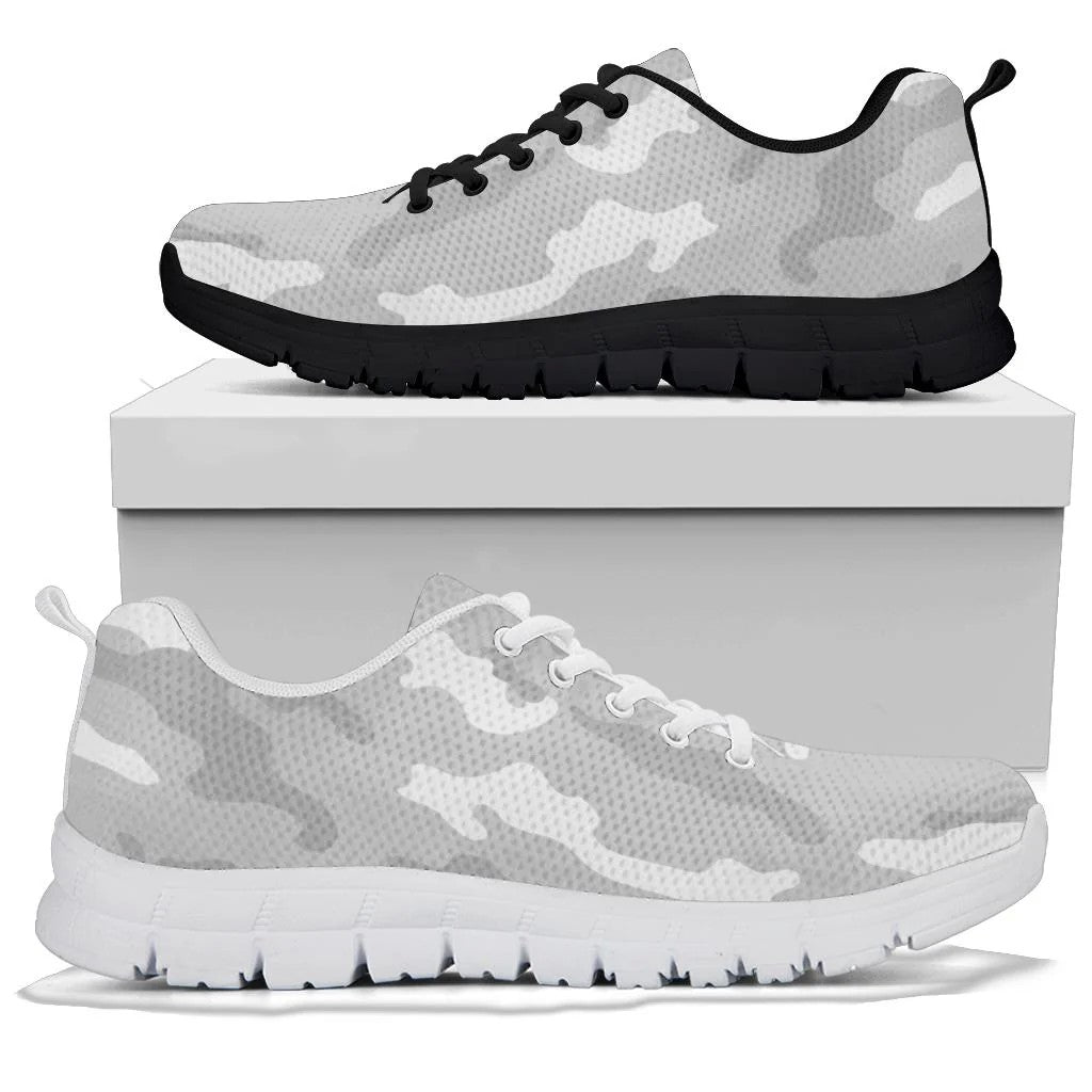 Light Gray Camouflage Sneakers